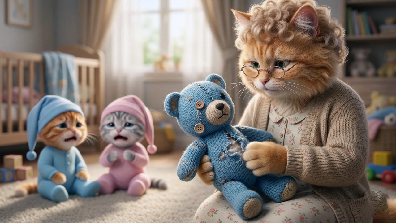 Kitten Babies Cried Over a Broken Toy… Gingy Fixed It