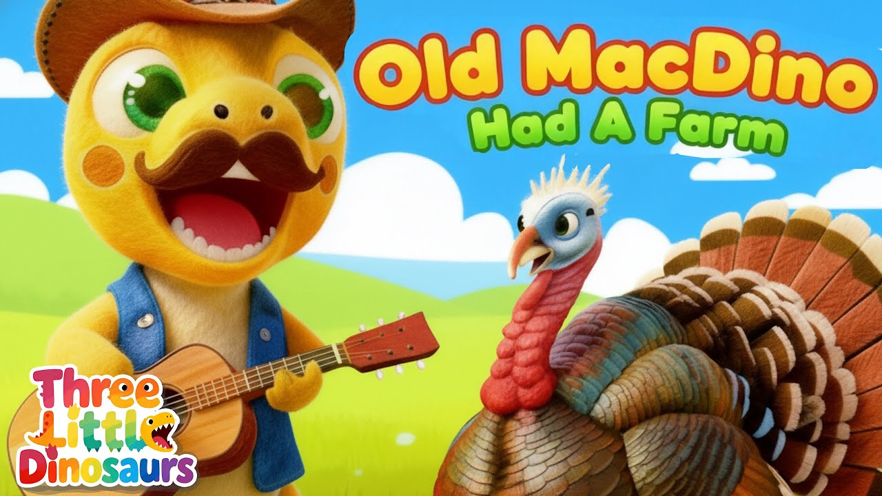 Old MacDino Had A Farm | Learn 8 Animals | Nursery Rhymes | Kids Songs | Dino for Kids |
