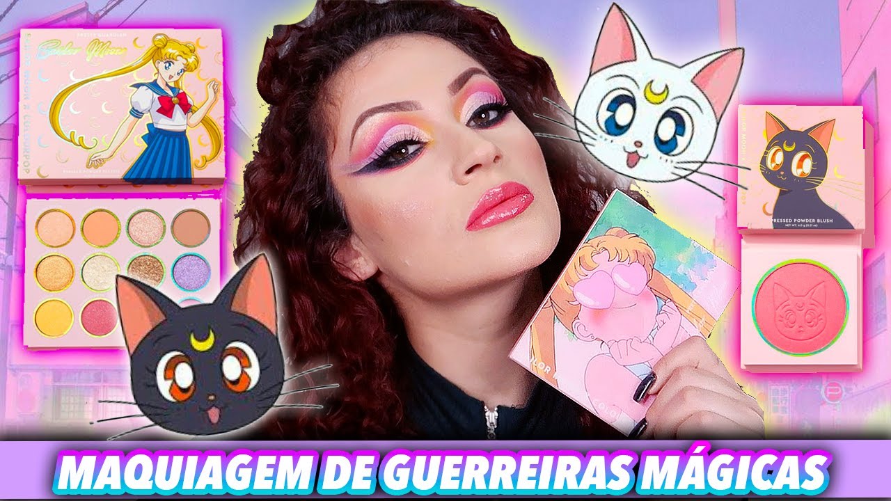 MAQUIAGEM PARA VENCER OS INIMIGOS UM A UM - TESTEI A COLEÇÃO DA SAILOR MOON! | Duda Fernandes