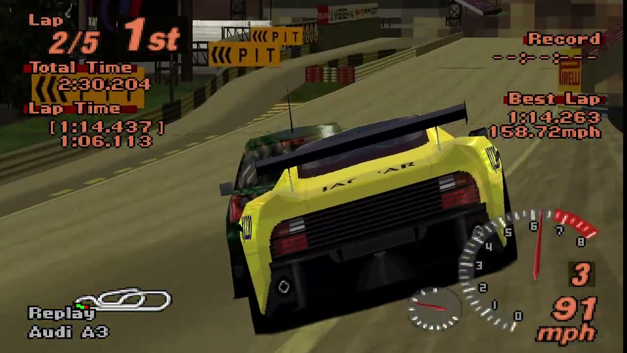 Gran Turismo 2 -- Audi A3 Gran Turismo All stars Red Rock Valley 1st