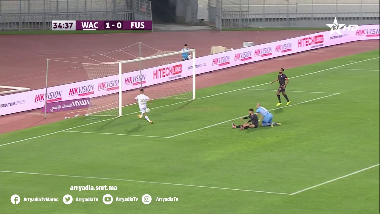 الوداد الرياضي 2-0 الفتح الرياضي هدف مؤيد لافي في الدقيقة 35.