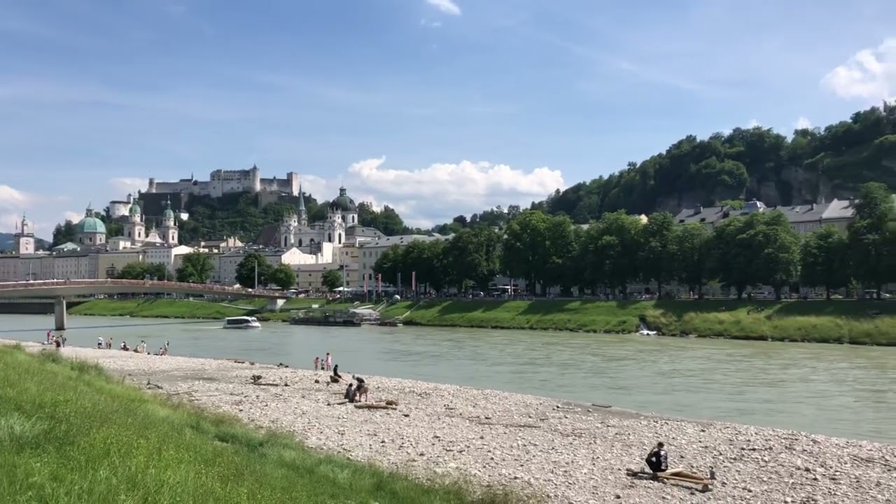FORTRESS HOHENSALZBURG, SALZACH RIVER,SALZBURG, AUSTRIA