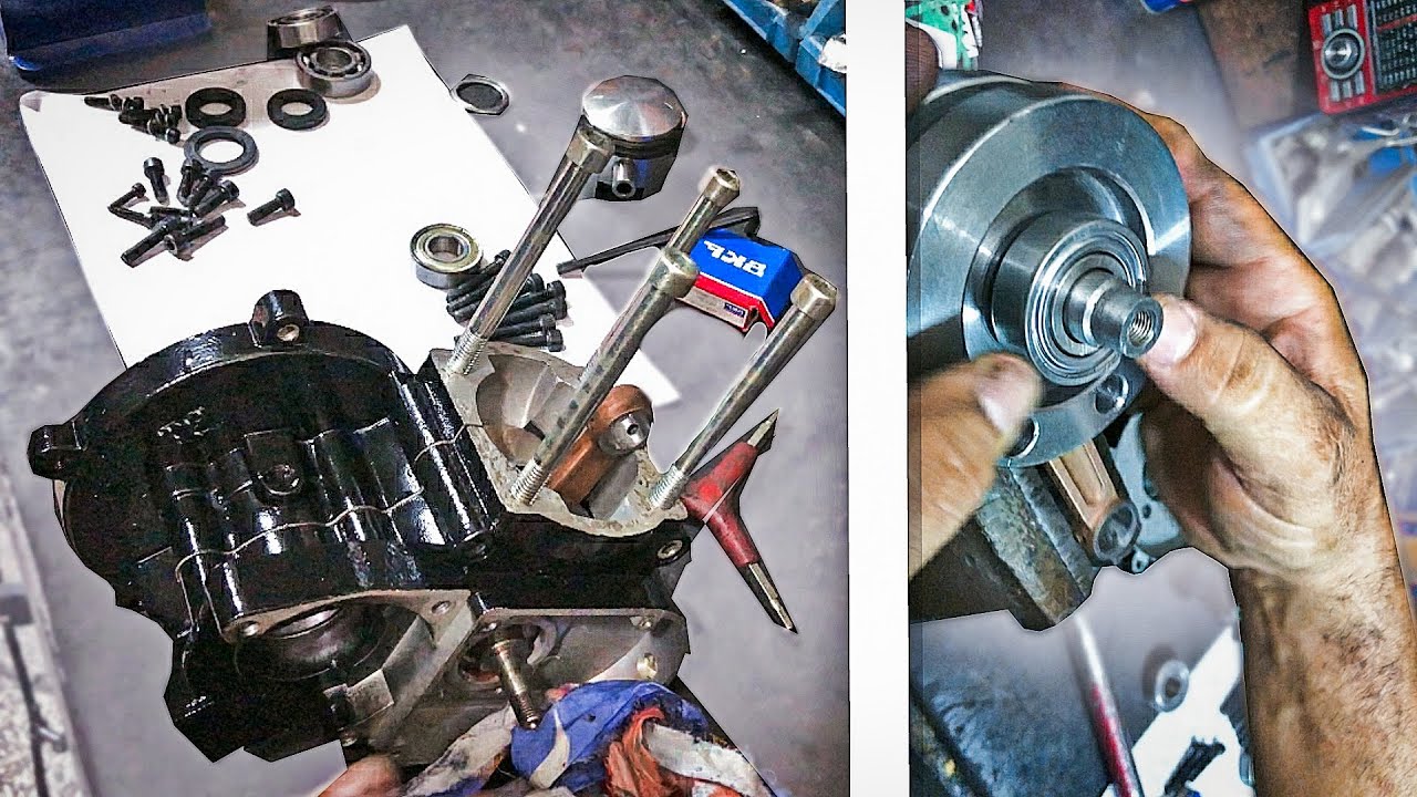 COMO MONTAR SEU MOTOR 80cc/100cc SEM BATER! PT2 - ESKABIM RACING