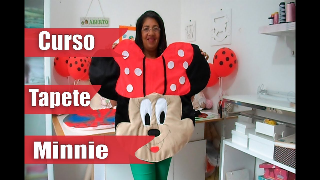 Como fazer tapete da Minnie DIY