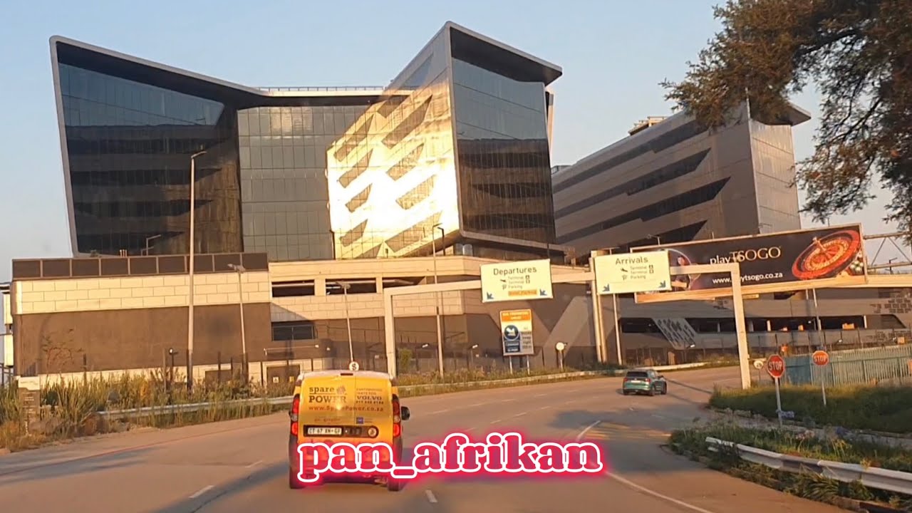 Scenic Sunset Drive From Sandton to O.R Tambo Airport Johannesburg  #amapiano #sunset