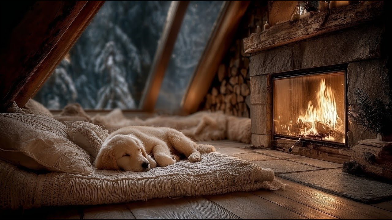 10 Hours Cozy Fireplace 🔥 Crackling Fire Sounds  Deep Sleep, Relax & Stress Relief 4K