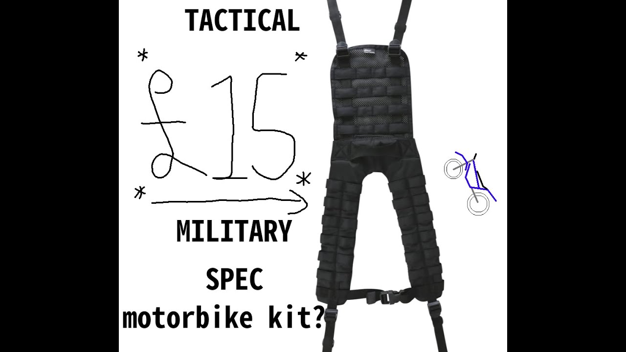 £40 soft luggage system! MOLLE saddlebags for any dirt bike, enduro or dual sport.