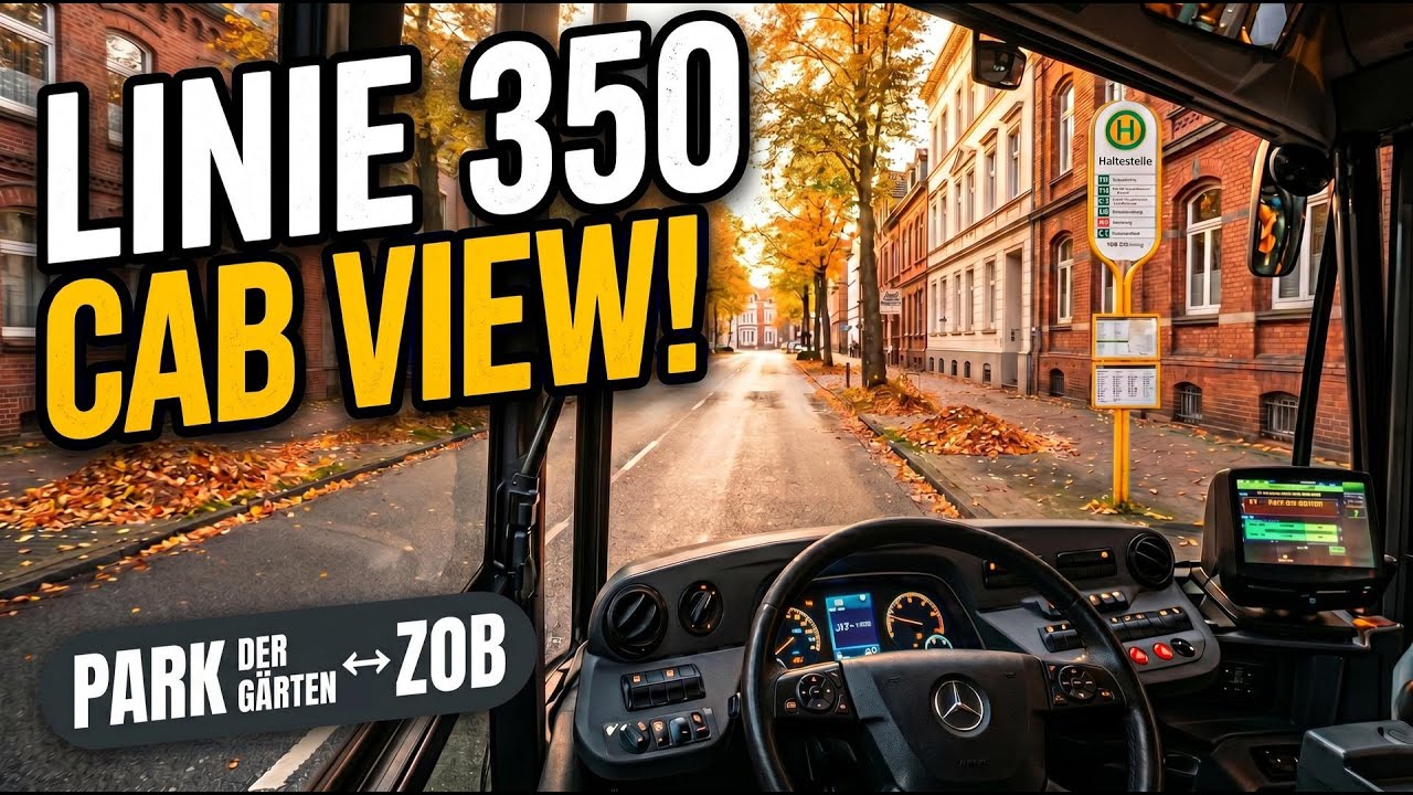 VWG Oldenburg | Linie 350 (Cab View) 🚌 Park der Gärten ➡️ ZOB-F | XXL Busfahrt