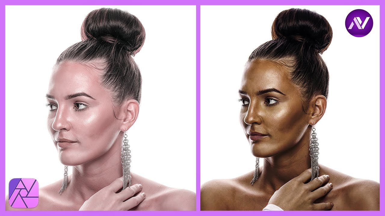 Gorgeous Brown Skin Tone Color Grading In Affinity Photo | Affinity Photo Tutorial |
