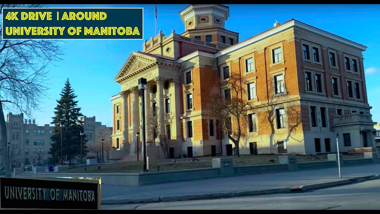 4K Drive Around Manitoba university | Winnipeg