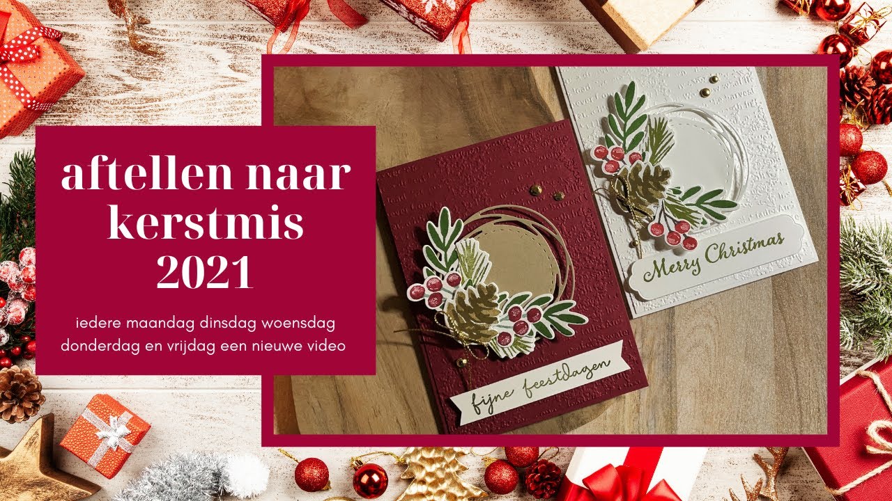 Aftellen naar Kerstmis 2021; kerstkaart Christmas Season