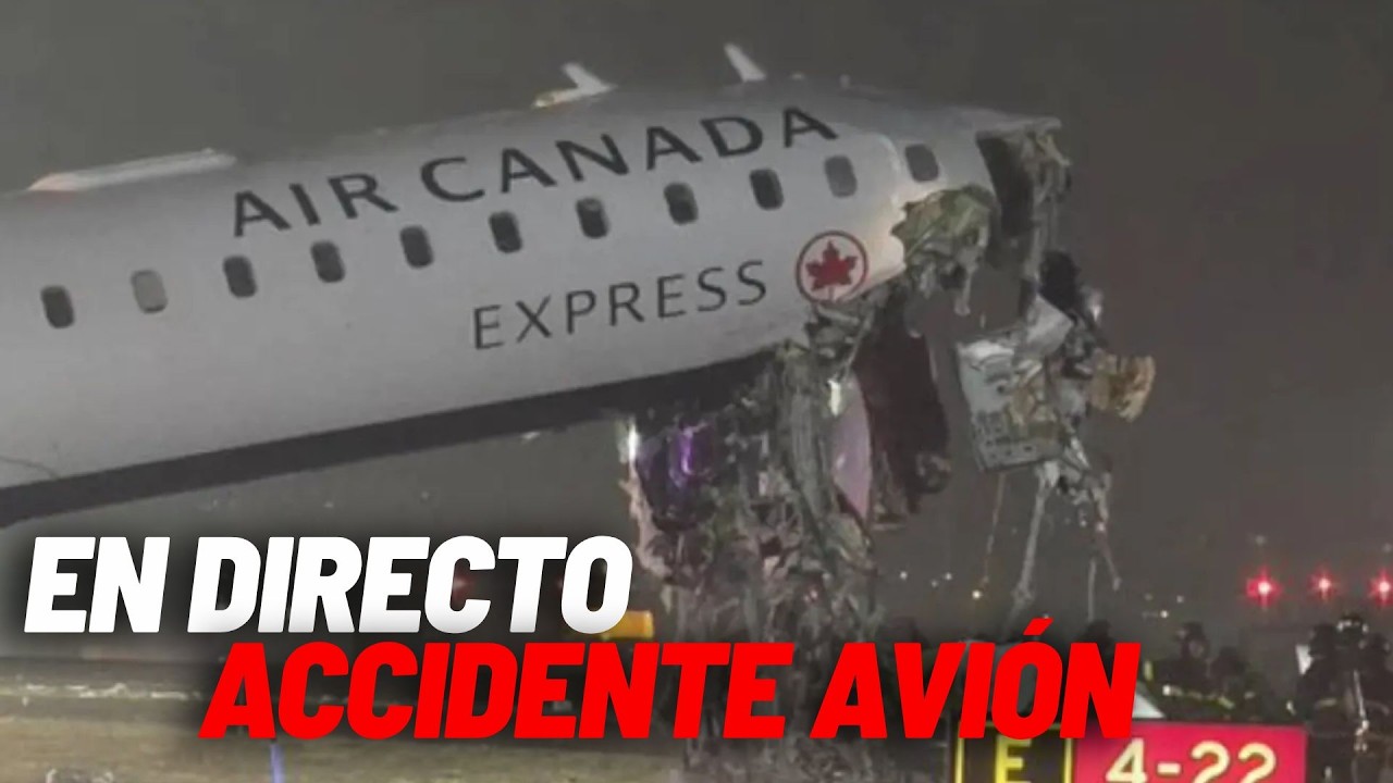 EN DIRECTO I Accidente de avi&oacute;n en el aeropuerto de LaGuardia (Nueva York)