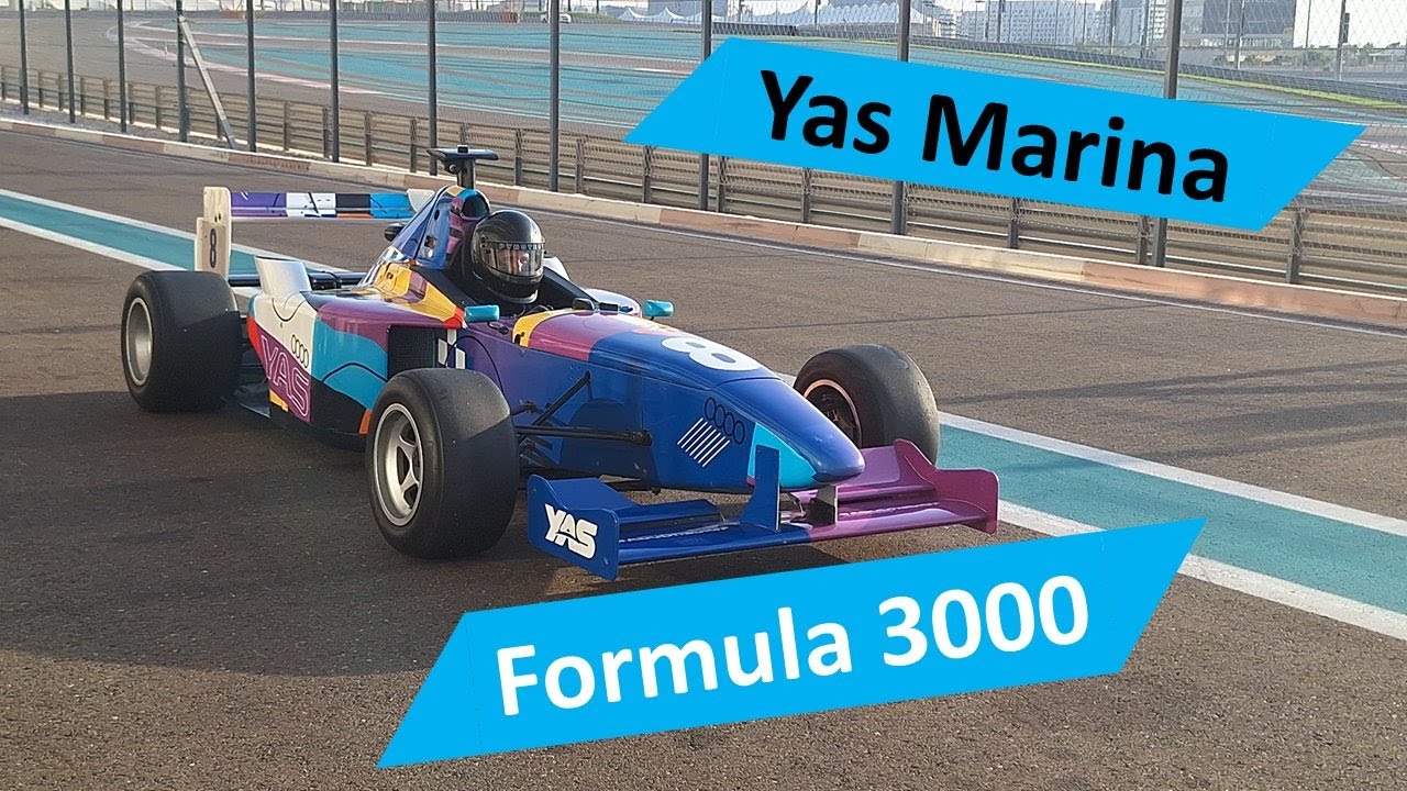 Driving a Formula 3000 car at the Yas Marina circuit in Abu Dhabi #F3000 #YasMarina