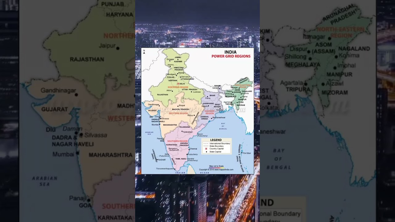 Power Grid Region of India 🇮🇳| #ytshorts #viral #trending #india #professor