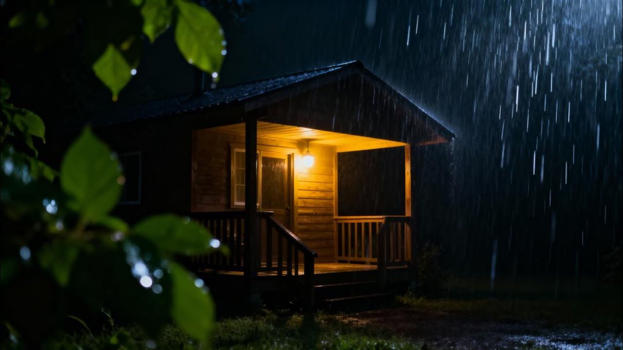 Gentle Rain at Night for Sleeping | Relaxing Rain Sounds for Deep Sleep