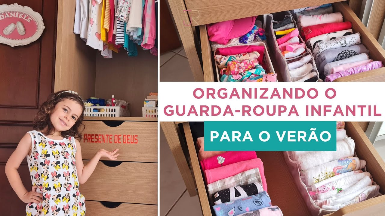 ORGANIZAÇÃO do guarda-roupa INFANTIL para o VERÃO - Júlia Rosa Organizer