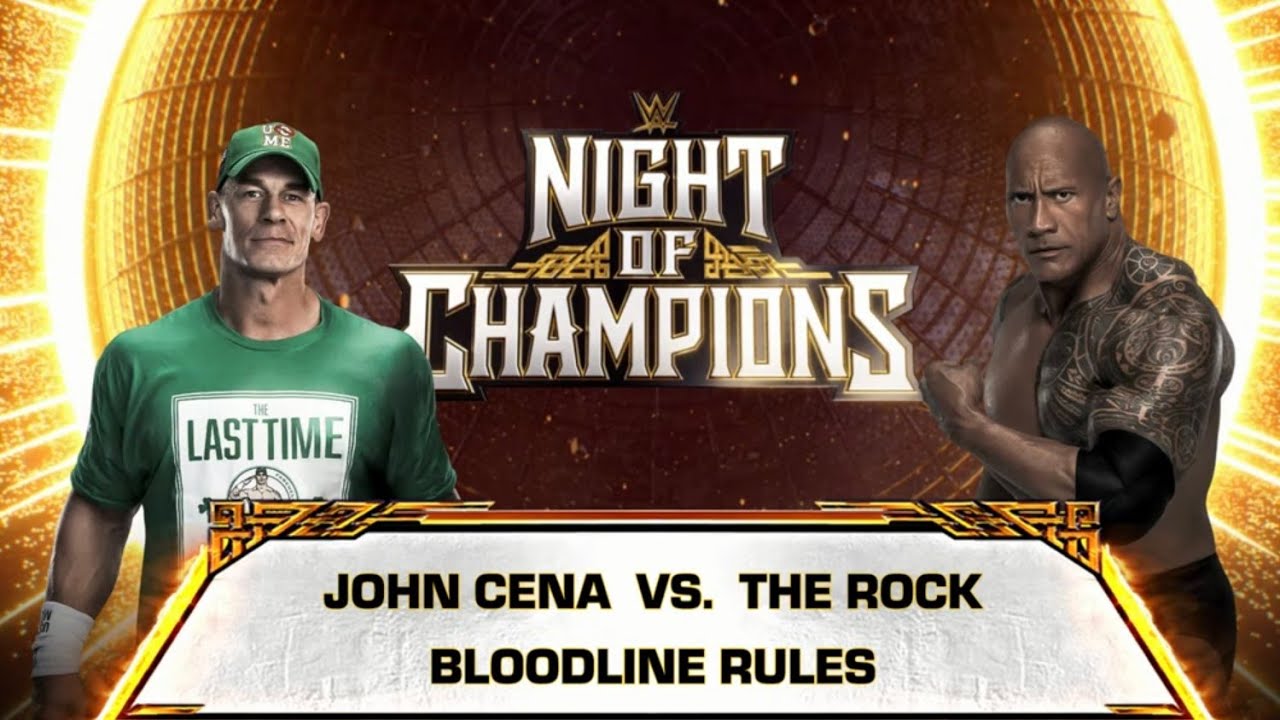 WWE 2k26 - JohnCena vs The Rock: Bloodline Rules Match at Night Of Champions 