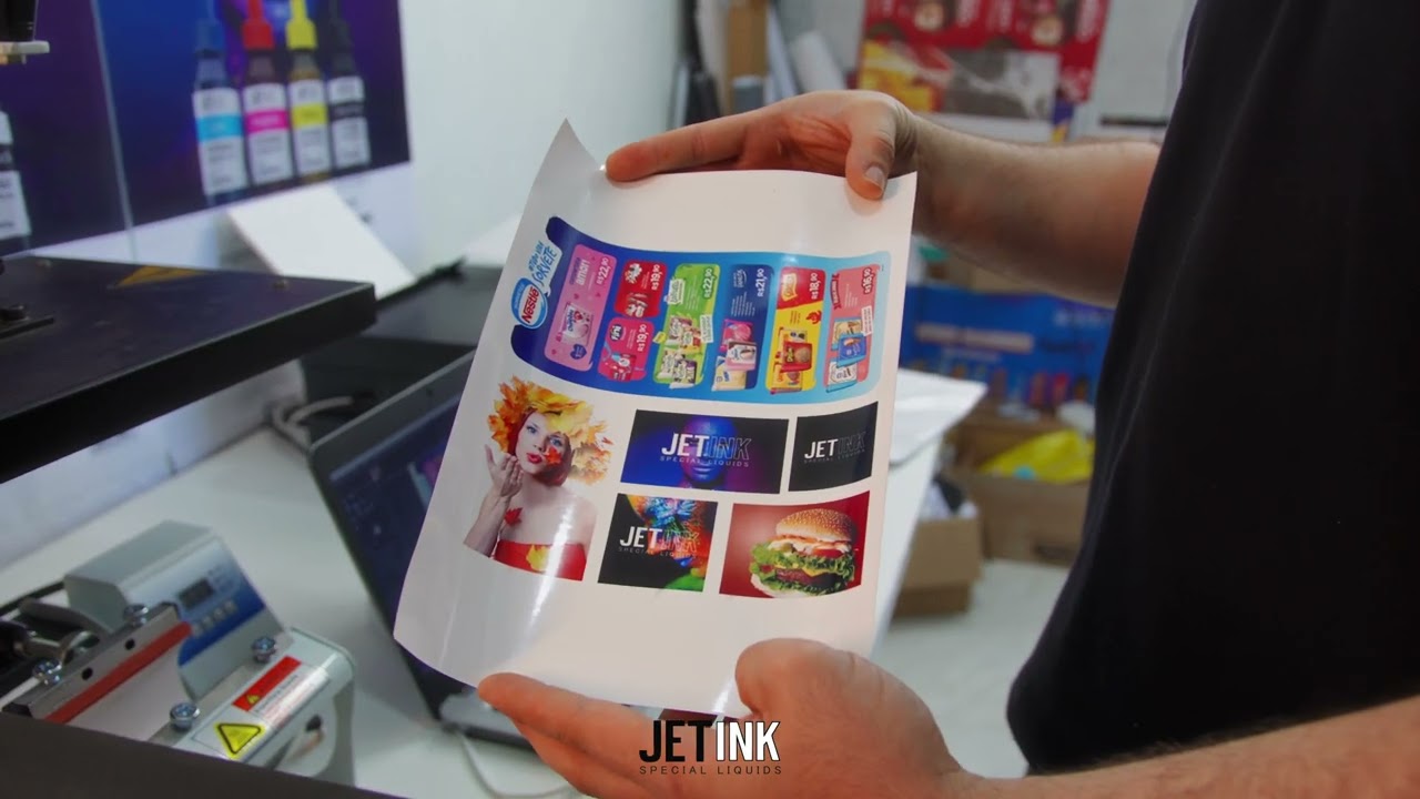 Jetink - Sublimação de adesivos com nossas tintas sublimáticas