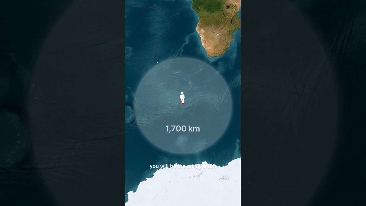 The Most Remote Uninhabited Island in the World 📍 Bouvet Island 🏝️#map #geography #explanation