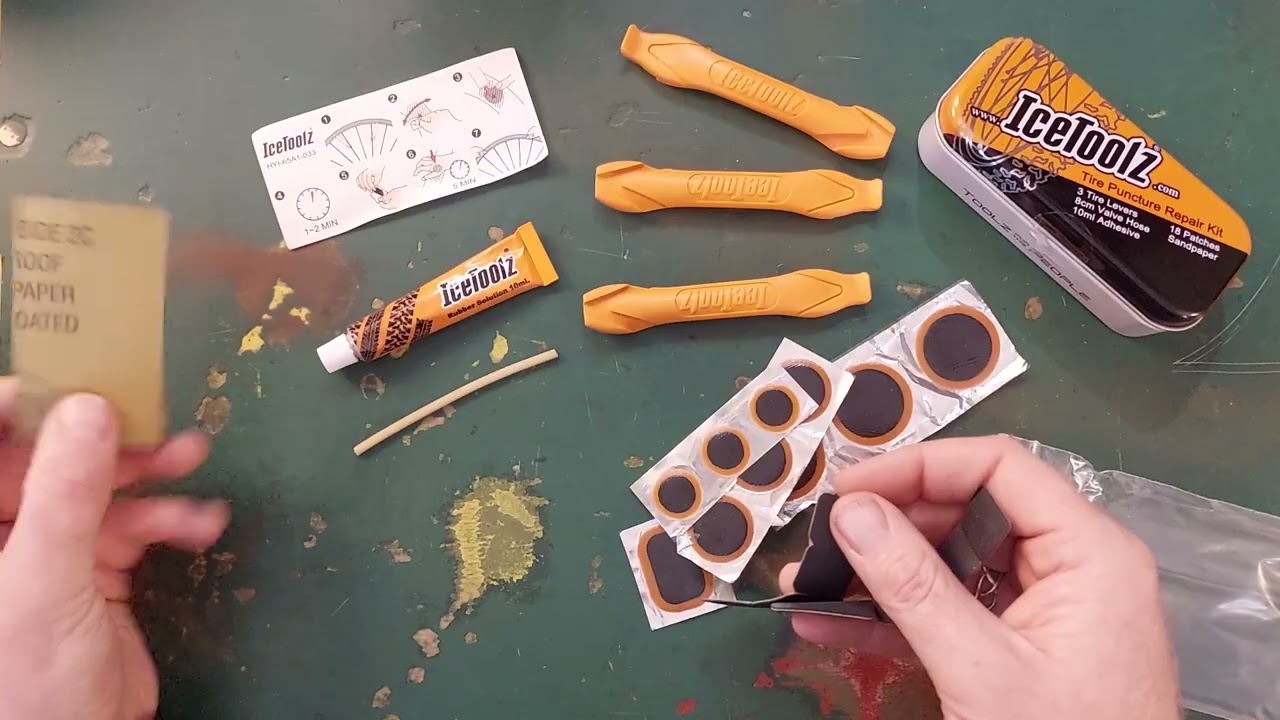 Reparatiekit IceToolz Bandenplak set reparatie video