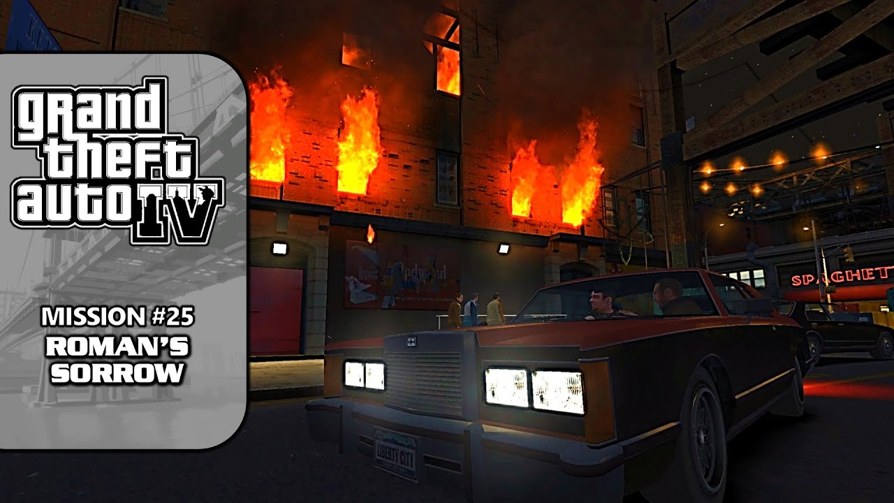 GTA 4 [NEW 100% Walkthrough] - Mission #25: Roman's Sorrow