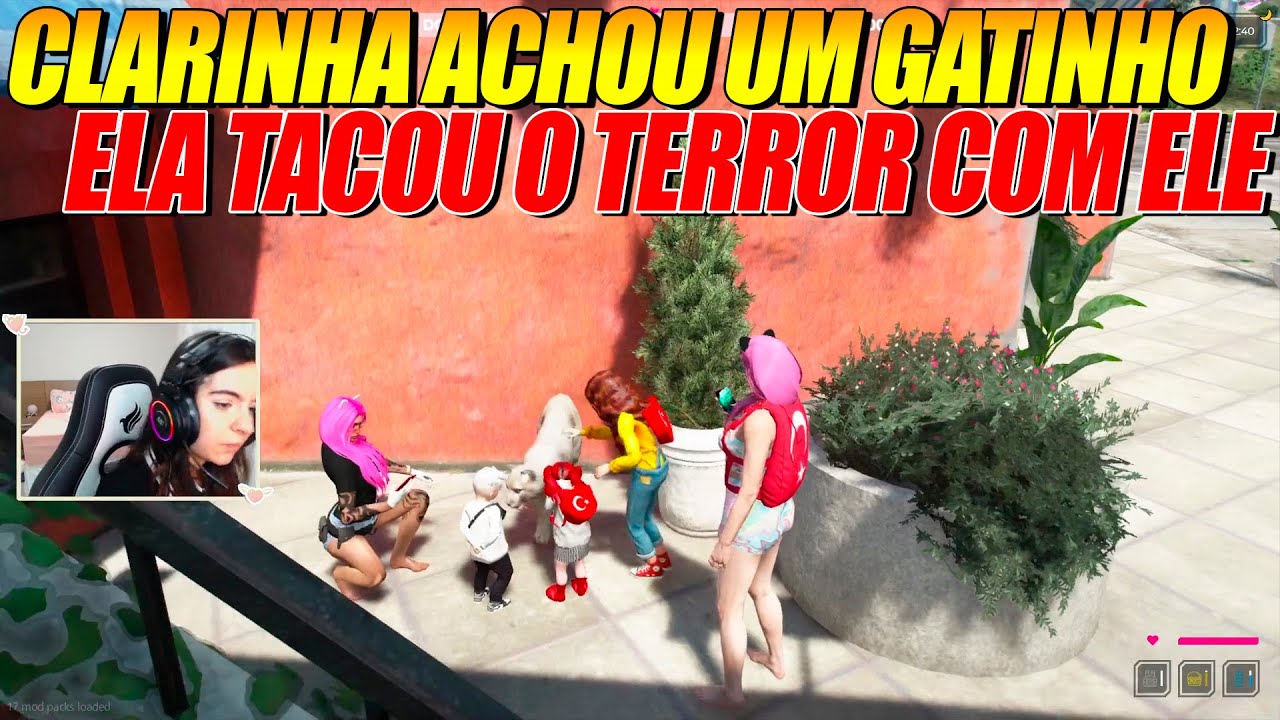 CLARINHA ACHOU UM GATINHO OLHA QUE ELA FEZ COM ELE