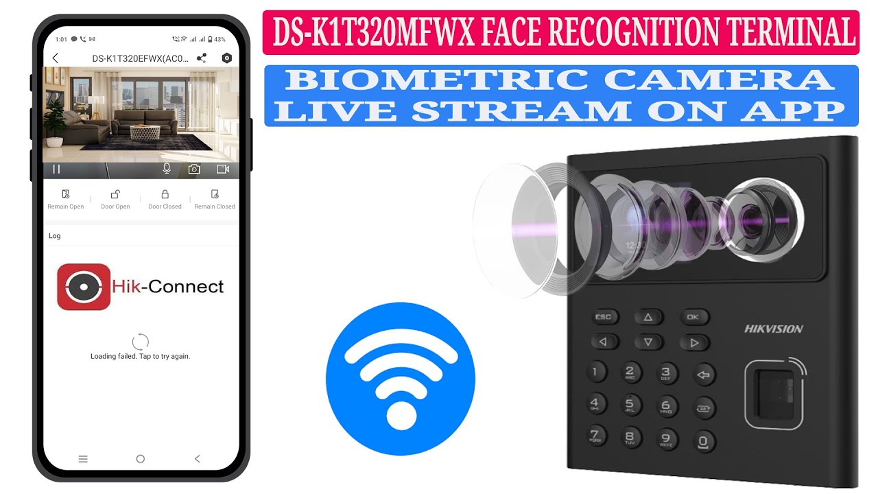 Hikvision face access terminal DS-K1T320 WIFI & hik connect mobile app configuration | Part 4