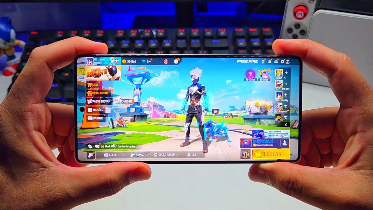 GALAXY S25 ULTRA FREE FIRE 120HZ PRIMEIRA GAMEPLAY