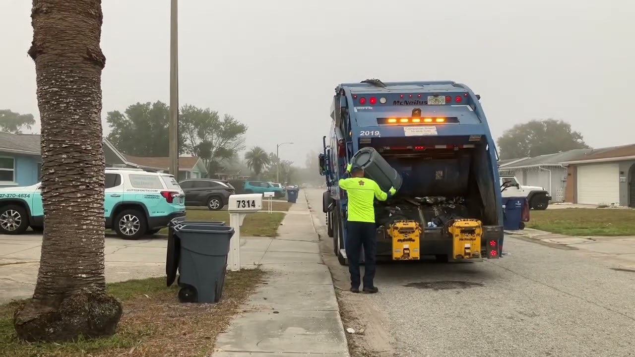 Waste connections Mcneilus rear loader and RS