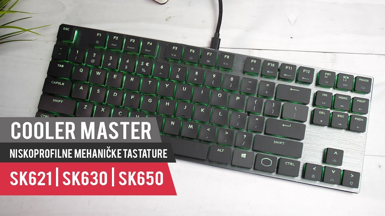 Cooler Master niskoprofilne mehaničke tastature: SK621, SK630, SK650