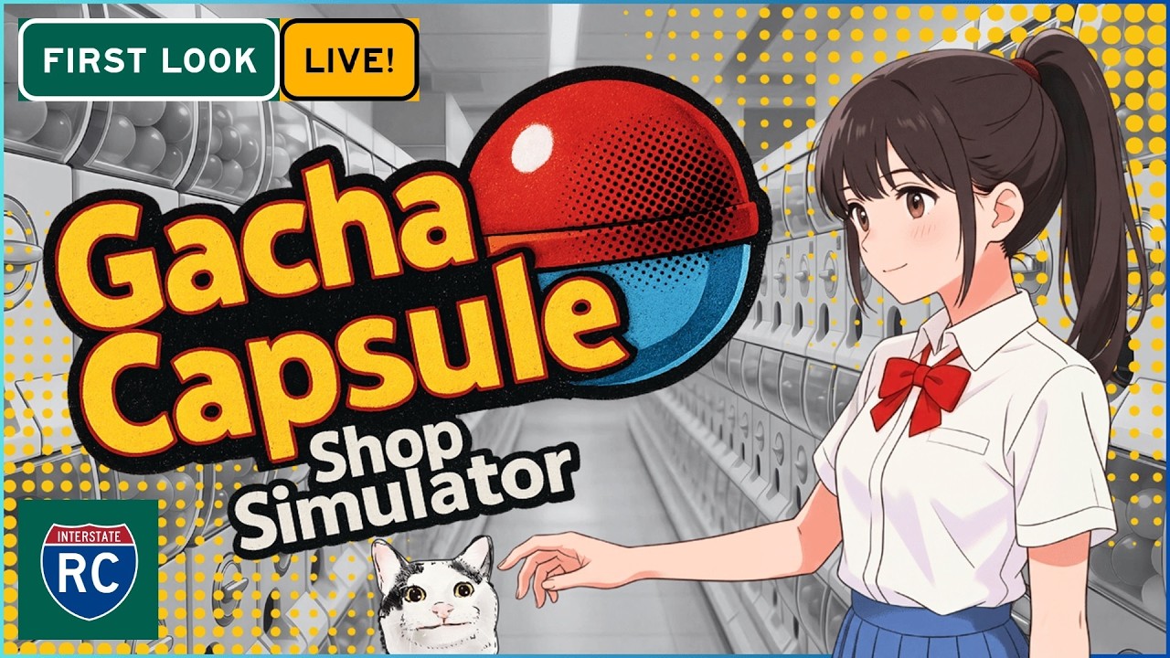 Gacha Capsule Shop Simulator PLAYTEST First Look Live! - Our Gacha Shop is Back in Business! Ep. 1