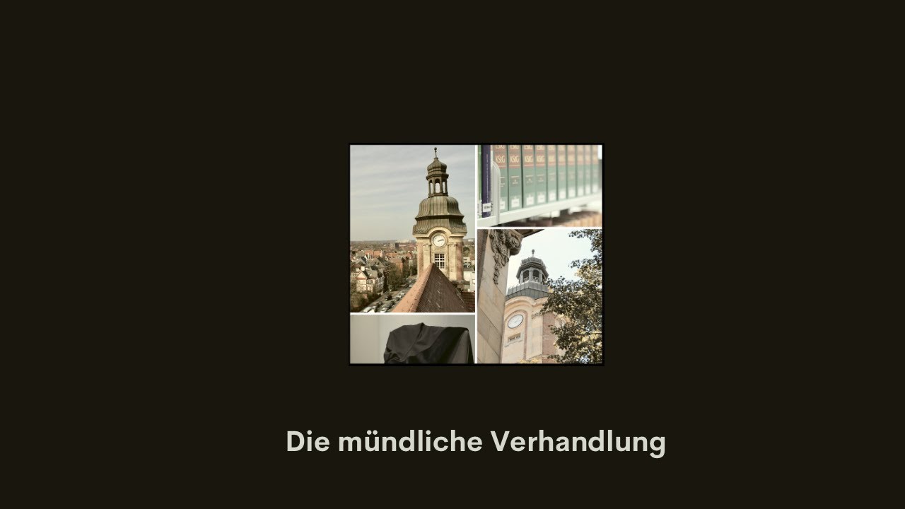Die mündliche Verhandlung
