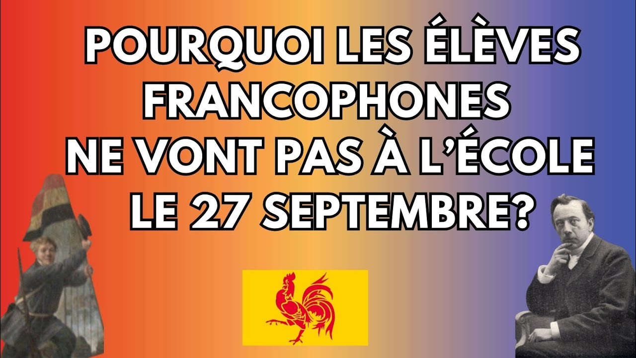 Histoire de la fête la communauté française de Belgique du 27 septembre.