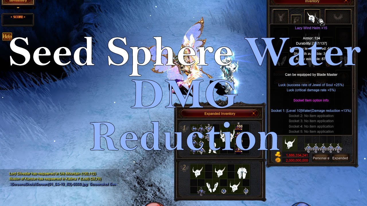 Guia Seed Sphere Water Damage Reduction Mu Online 2023 Mu Moradito
