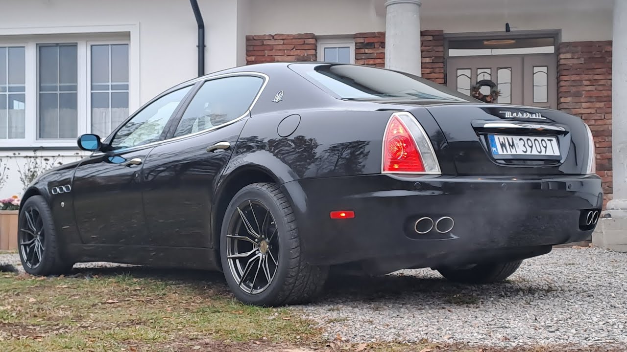Maserati Quattroporte 4.2 cold start, exhoust sound
