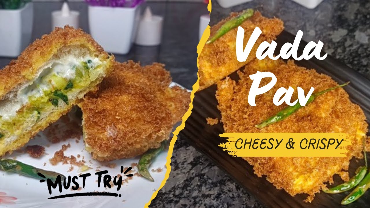 ⭐ This Cheesy Crispy Vada Pav Will Make You Hungry 🤤 | Street Style Cheese Vada Pav | #foodvlogging