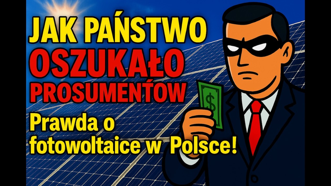 Panele fotowoltaiczne JAK PAŃSTWO OSZUKAŁO PROSUMENTÓW? Prawda o fotowoltaice w Polsce!