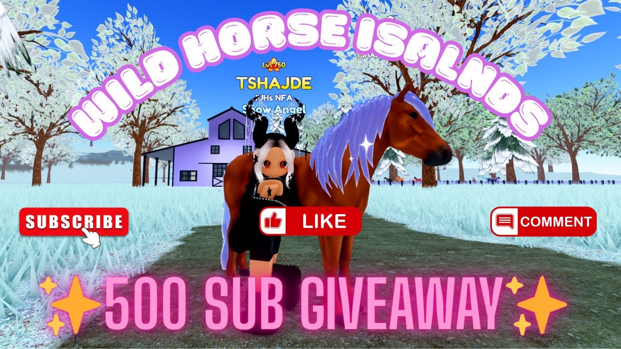 GIVEAWAY | 500 Sub Giveaway | Wild Horse Islands | TSHAJDE