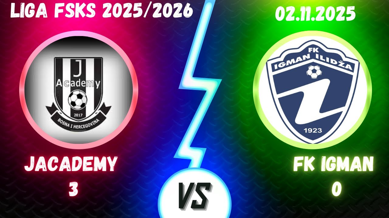 Nevjerovatna pobjeda!😱⚽🔥 J ACADEMY 3:0 FK IGMAN Ilidža 26.10.2025 //FSKS 2025-2026//
