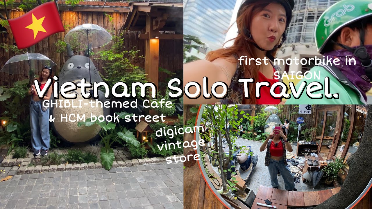Vietnam Solo Travel 06 🇻🇳 DIGICAM Hunt, first MOTORBIKE ride in SAIGON + Ghibli Cafe & Book Street