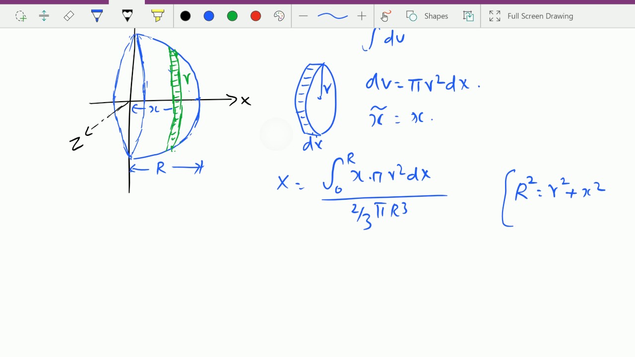 Engineering mechanics : - ( C.G. of solid hemisphere ) -- 14.
