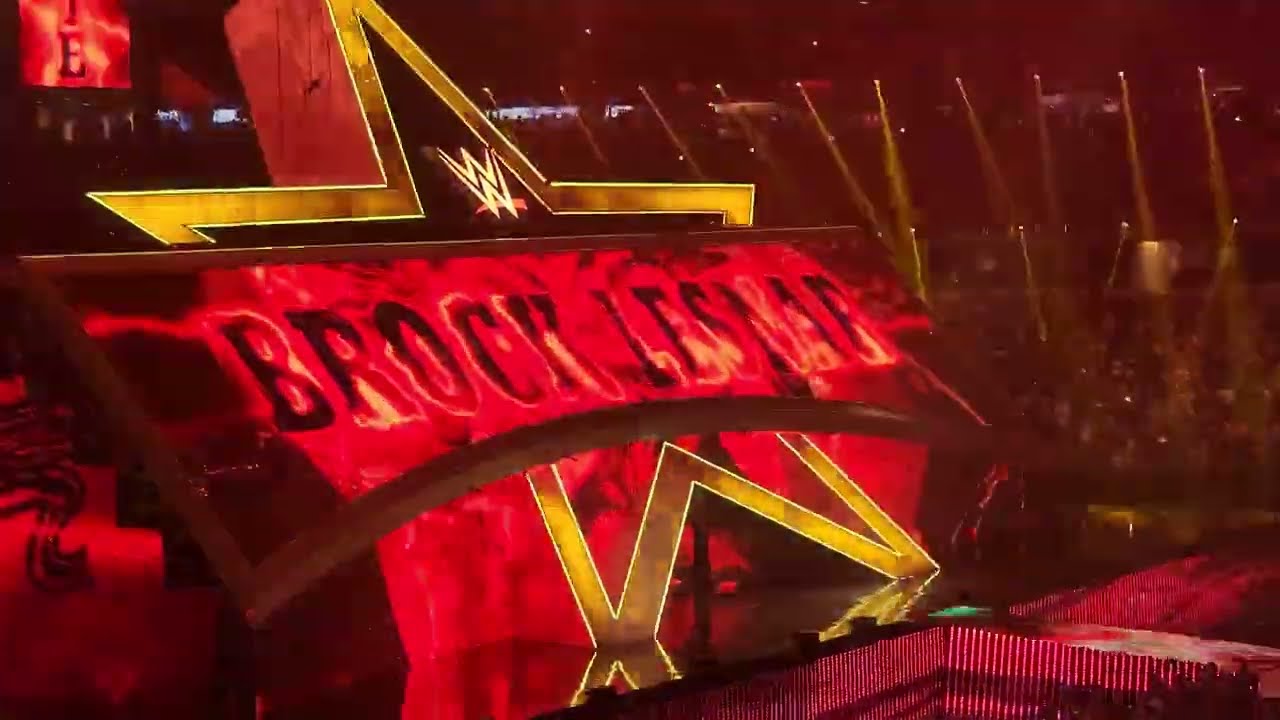BROCK LESNAR Entrance + Match Introductions LIVE at WrestleMania 38 in Dallas, TX!