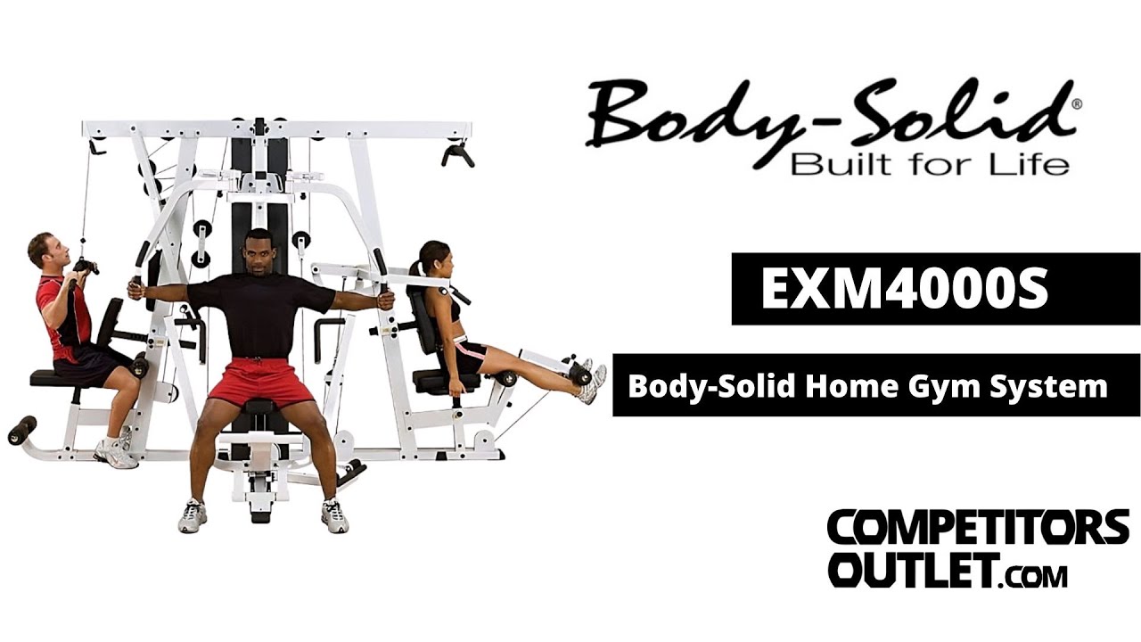 Body-Solid Home Gym System EXM4000S - Exercises and Features
