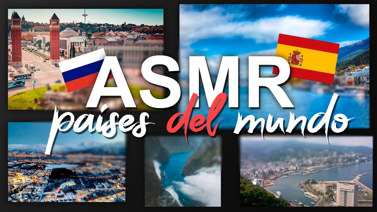 ASMR Un viaje IMAGINARIO | el mapa de los países | susurros, voz suave
