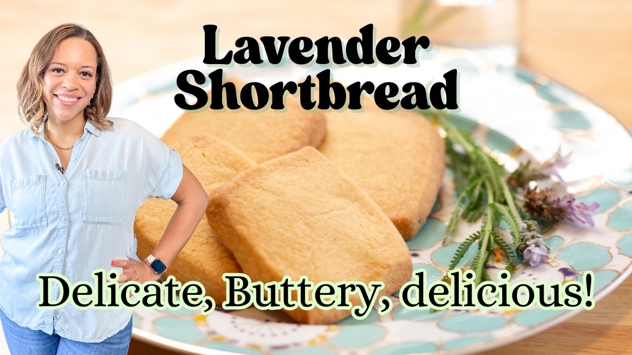 Lavender Shortbread Cookies | Buttery, Floral, and EASY TO MAKE!