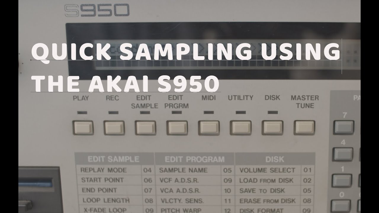 How I use the Akai S950 and MPC 3000 to quickly sample & flip jazzy lo-fi beats