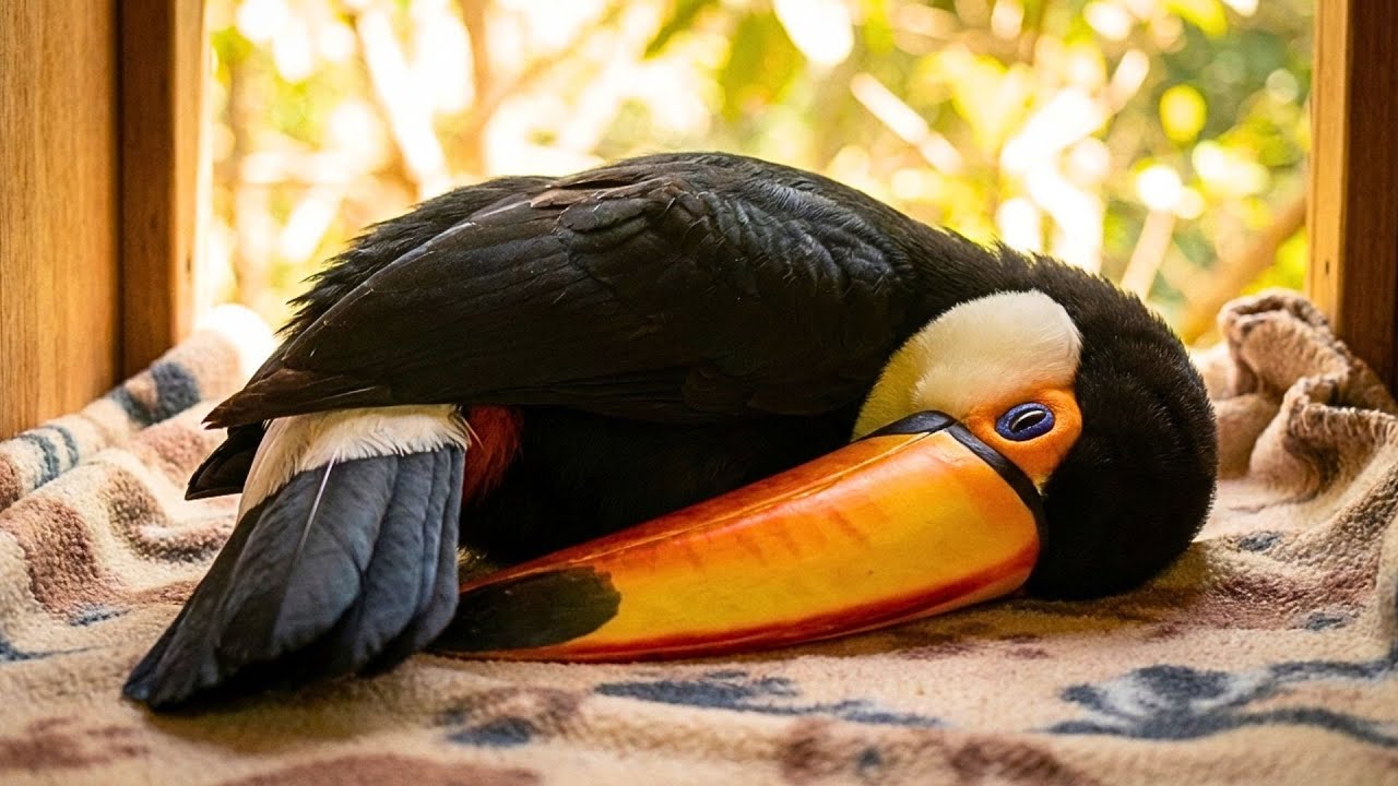 Why Do Toucans Sleep Like That? (Rescued Bird Sleeping Ball)
