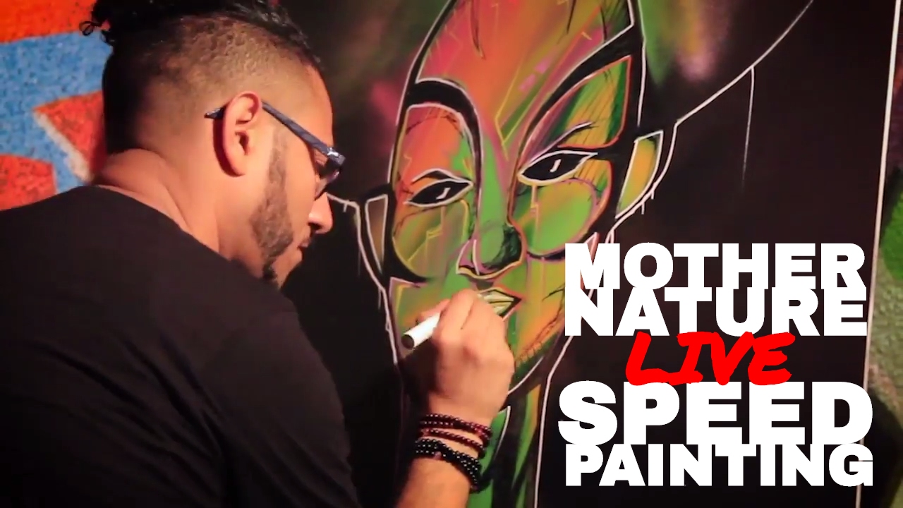 Mother Nature | Speedpainting with dripmode at Uprising Miami