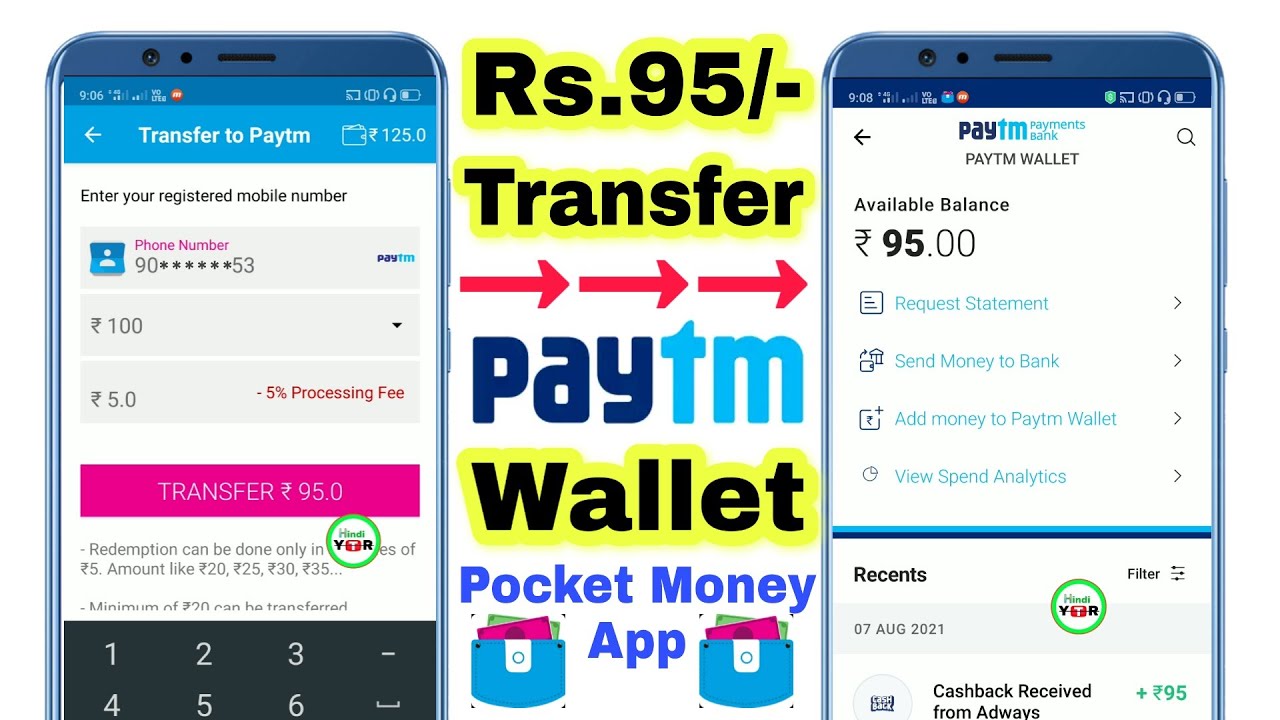 Pocket Money Ka Paisa Paytm Wallet Mei Transfer Kaise Kare | How To Redeem Pocket Money App in Paytm
