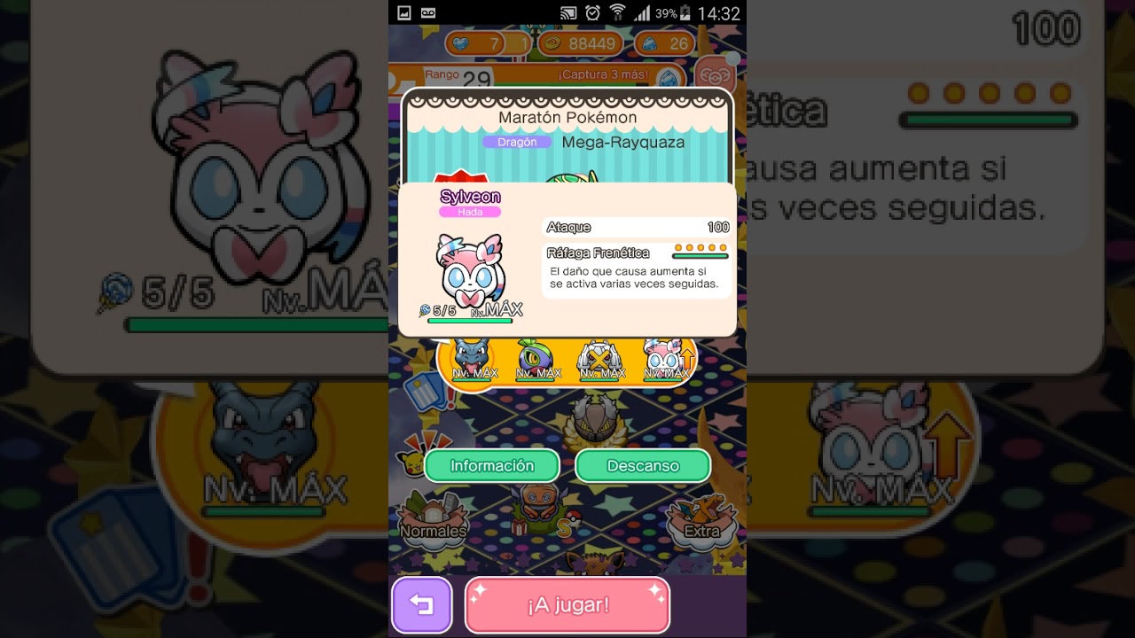 Pokemon shuffle Survival Mode Team Hammering streak